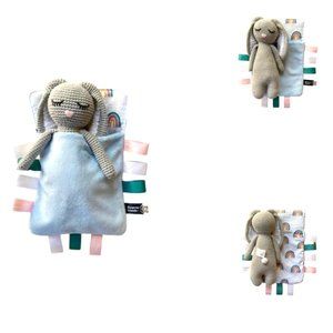Sleepover Friends Bunny in Boho Rainbow Sleeping Bag